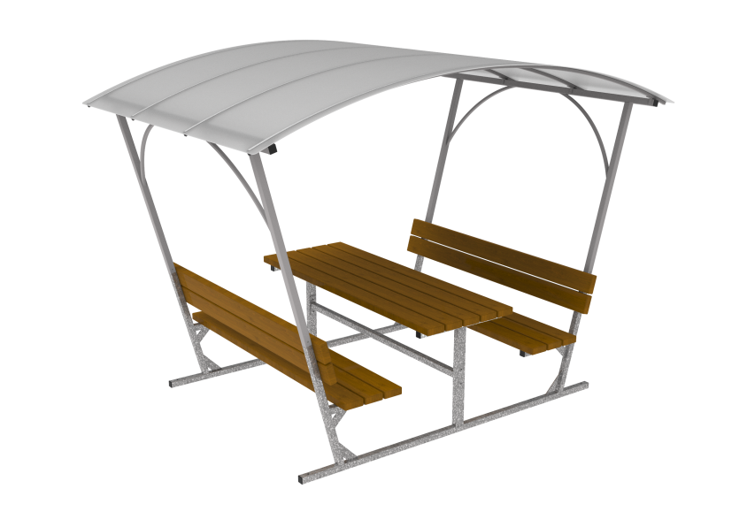 ŁP-06 Table with benches with roof